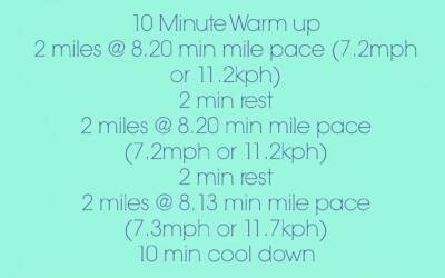 Sub 1.50 Half Marathon Treadmill Training Run