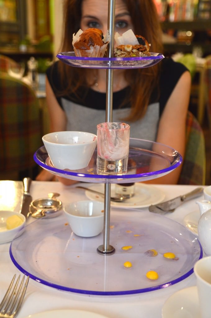 finished tea tray Soho Hotel