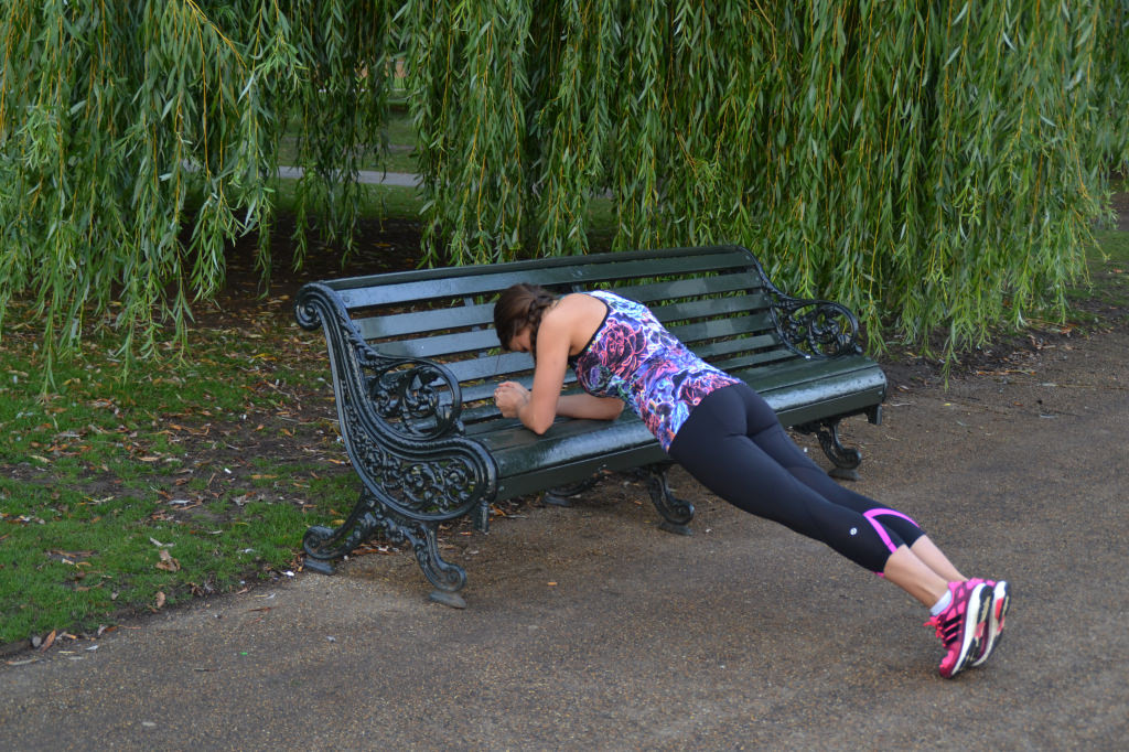 bench plank no equipment workout
