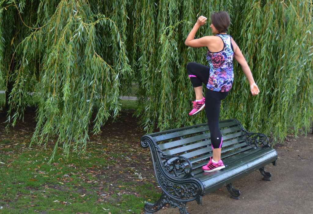 Step up knees up no equipment workout