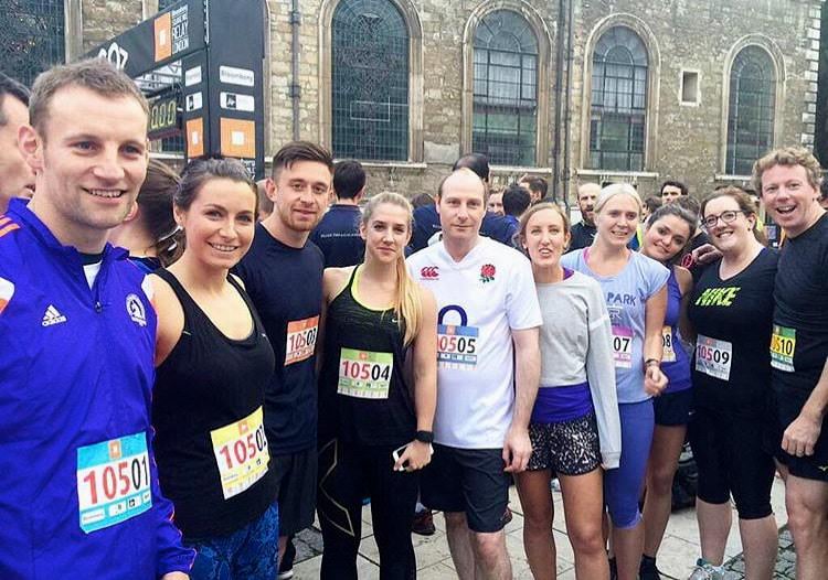 Bloomberg Square Mile Relay team