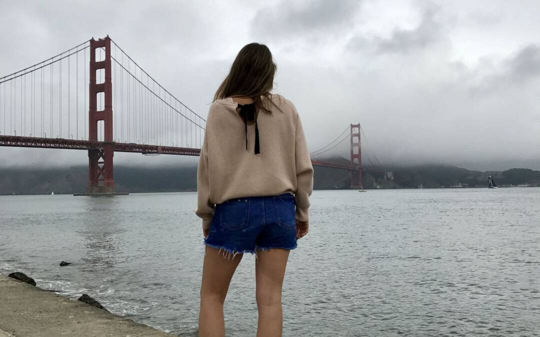 Active honeymoon: Cycling over the Golden Gate Bridge