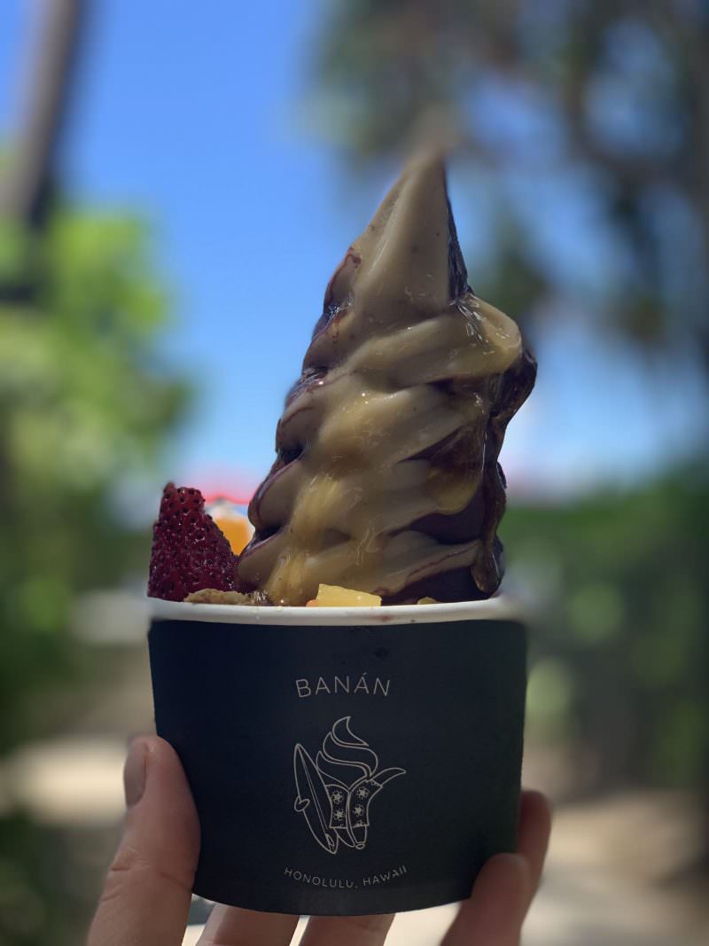 banana based ice-cream | Waikiki Oahu Active Travel Guide
