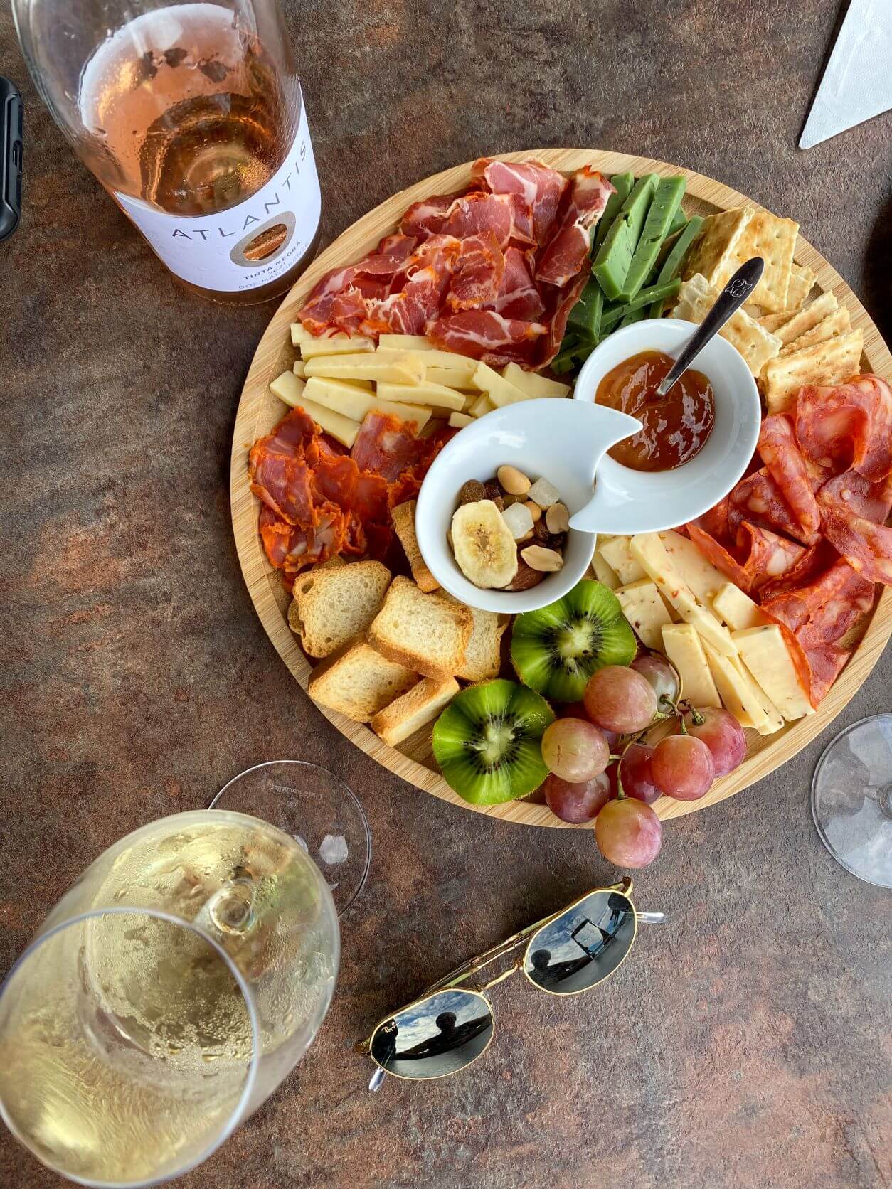 Charcuterie and wine in Madeira