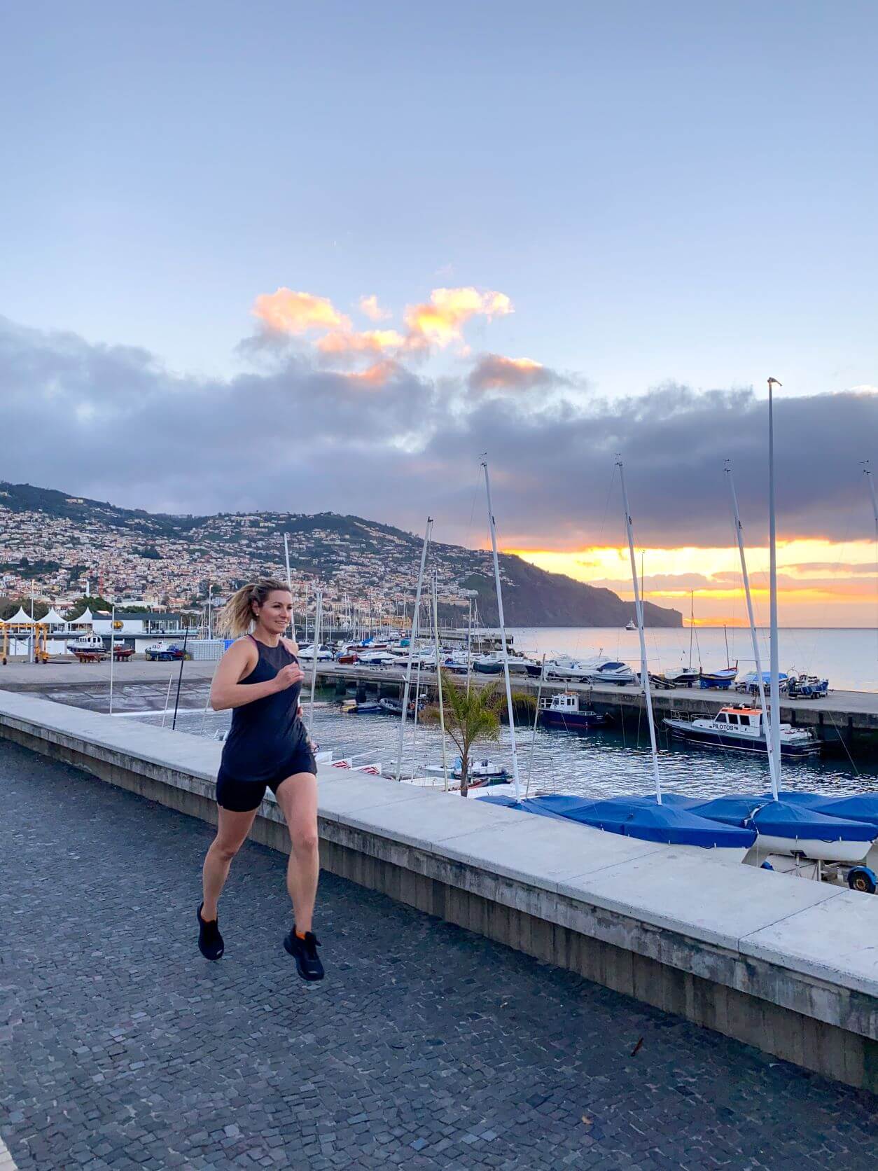 Charlie running in Madeira