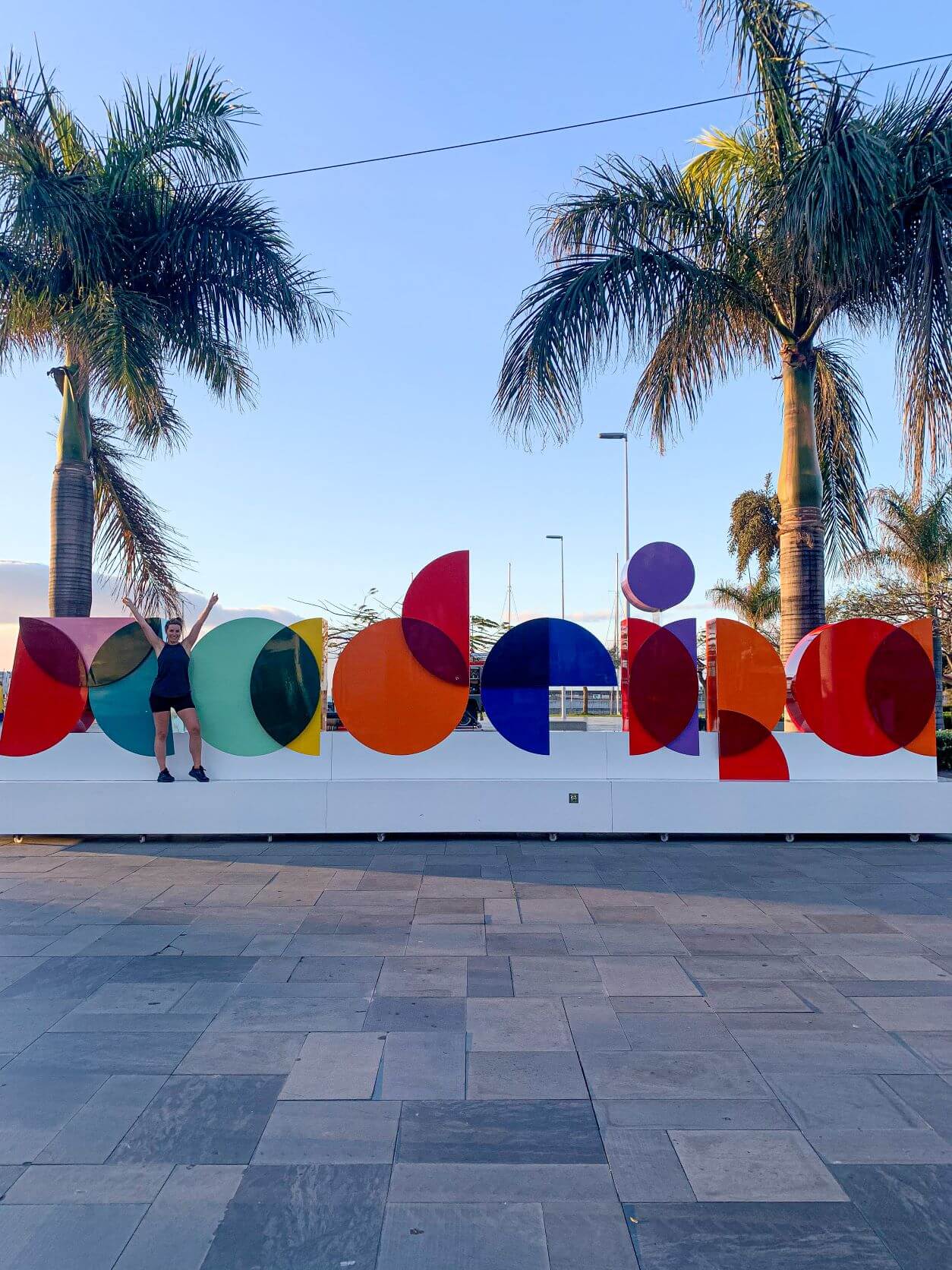 Madeira Travel Guide | colourful sculpture of the word madeira